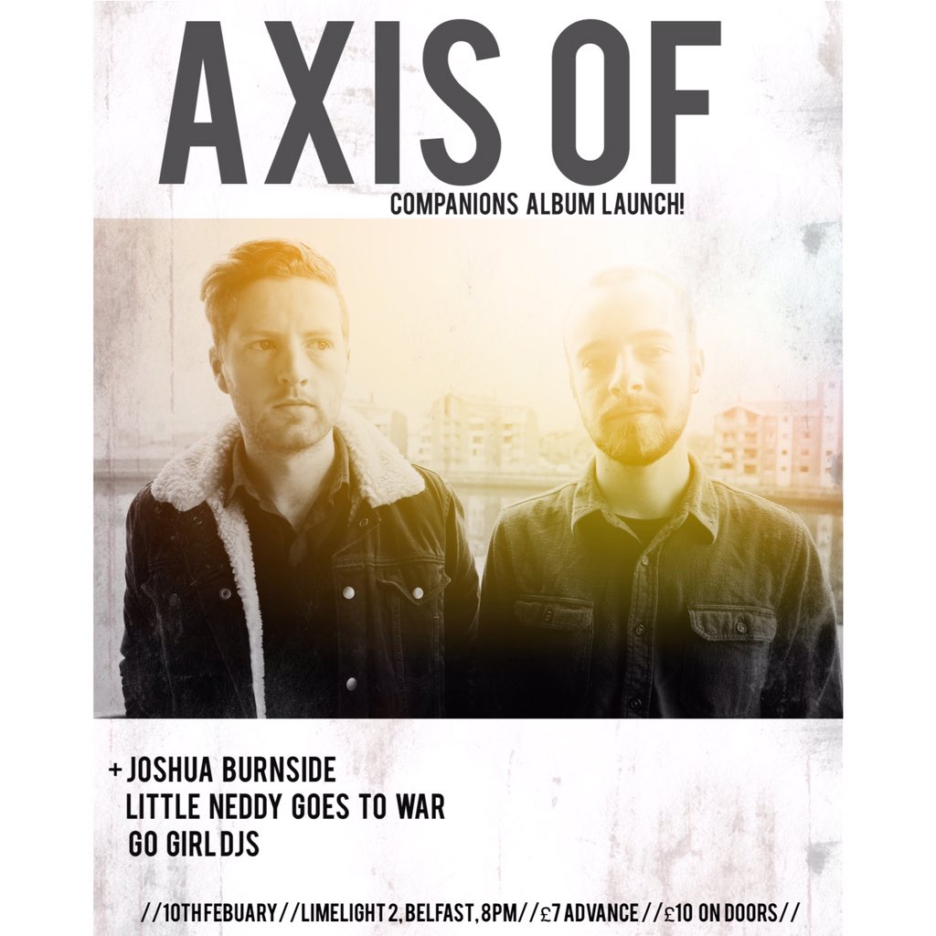 Party getting close! <a href="/LNGTWband/">LittleNeddyGoesToWar</a> <a href="/JoshuaBurnside/">Joshua Burnside</a> <a href="/gogirlparty/">Go Girl</a> <a href="/LimelightNI/">Limelight Belfast</a> <a href="/STA_Records/">STA RECORDS</a> wegottickets.com/event/343848