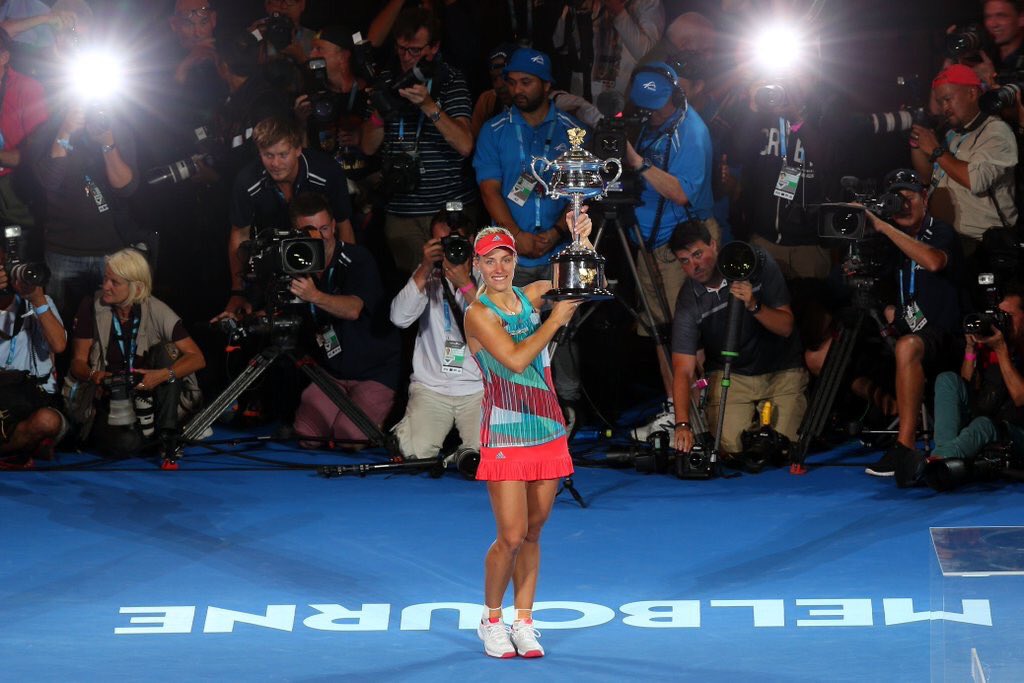 MY DREAM CAME TRUE !!!#AusOpen2016 #GrandSlamChampion #TeamAngie#itsmine🏆
