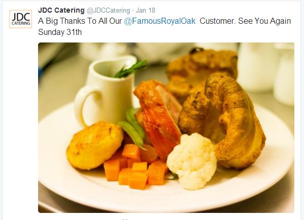 FamousRoyalOak's tweet photo. Wohoo it's Sunday again and @JDCCatering are taking over our kitchen for #Sundayroast https://t.co/bMTGu6nJ29