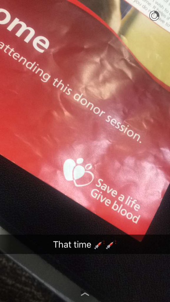 Chloe_xoo's tweet photo. 4th donation done 💉💉 #giveblood https://t.co/ZCQzTRYZQS