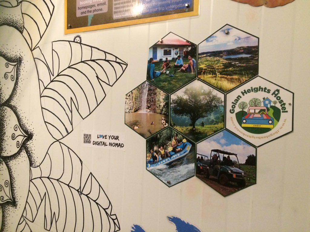 Love_your_DN's tweet photo. The first sticker in #israel! #golanheights #israelhostels #travel #digitalnomad #lydn #workwhiletravel https://t.co/uOtYvUE1Uo