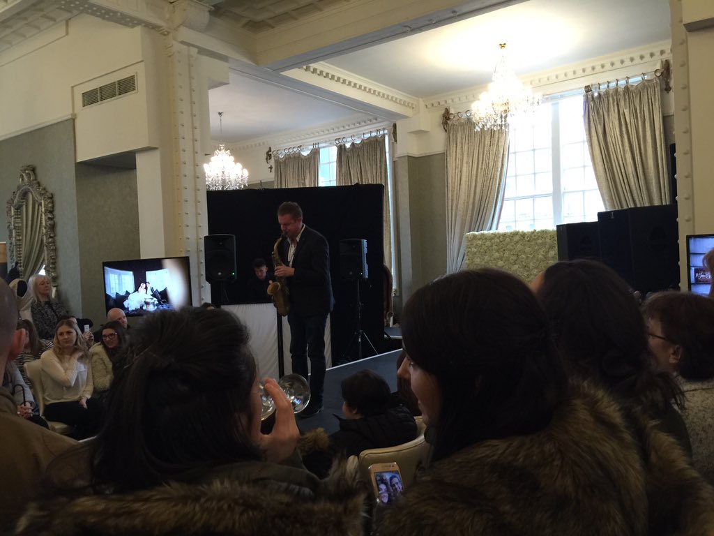 REVENTS2's tweet photo. Our Amazing Sax &amp; DJ at @30JamesSt wedding show https://t.co/b4C9ydt5b3