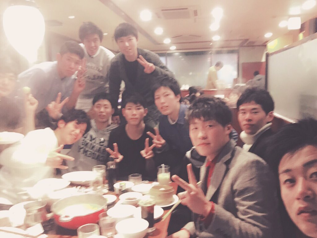 BBKUMA89's tweet photo. 昨日は楽しかったー😁
3年間で初めての打ち上げ！
そして、今日から寮生活！
不安やけど先輩優しいき良かった！
明日から練習頑張ろ💪 https://t.co/JZCQALpMc1