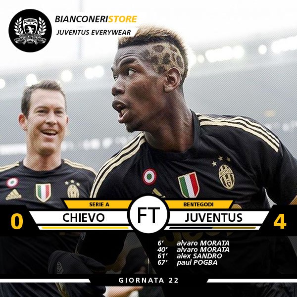 FT Chievo 0-4 #Juventus .. abbiamo ancora fame #chievojuve