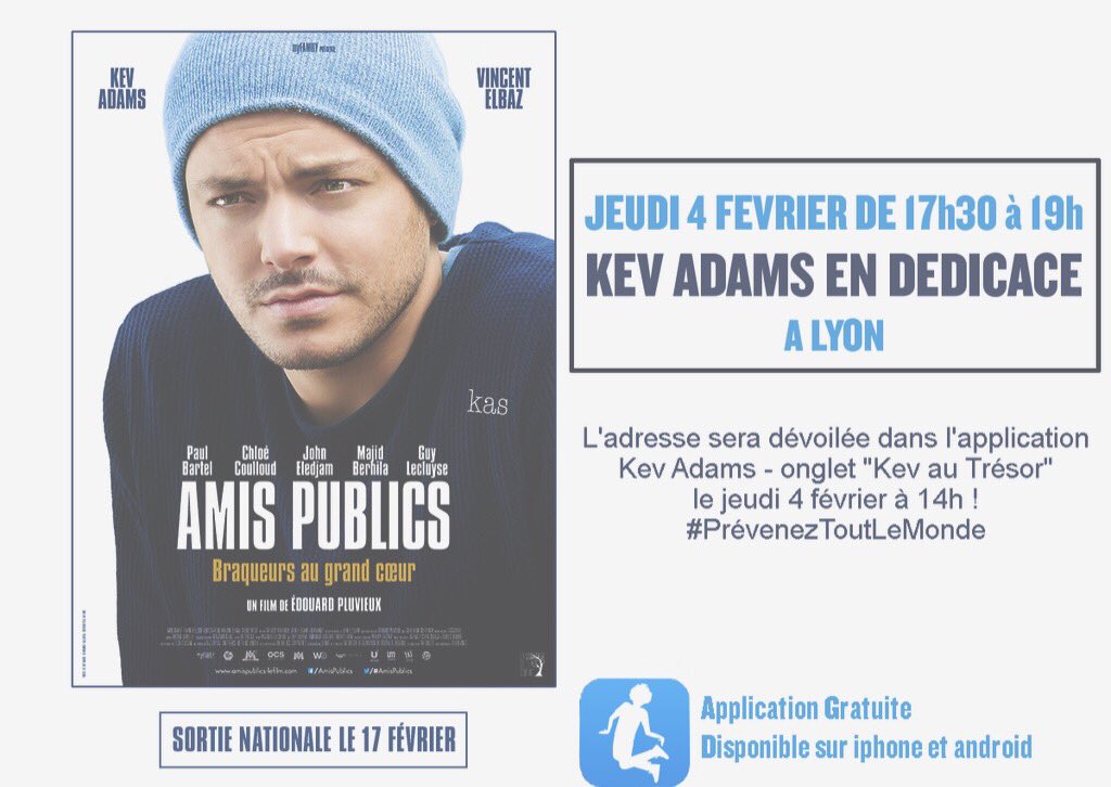 kevadamsource's tweet photo. @kevadamsss fait une séance de dédicace le 04/02/2016 à Lyon. Vous serez informé du lieu sur son appli! #kevadams https://t.co/EbaPsscRik