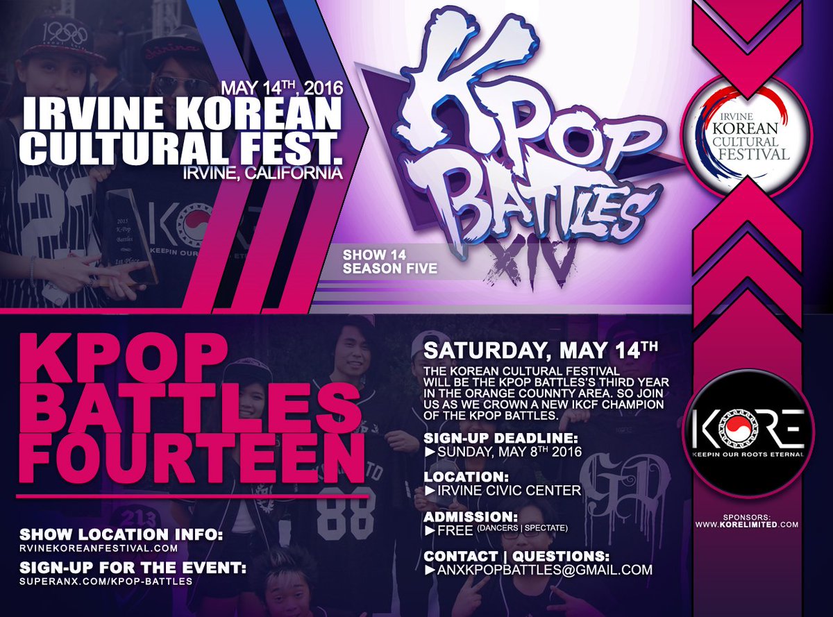 ANX_KpopBattles's tweet photo. Up coming #Kpop Battle locations: https://t.co/XUGcZ8ETlW
#KpopBattles #DanceCover #IKCF #LVLUPEXPO #ACEN #SquadUp https://t.co/bhKkK7NLby