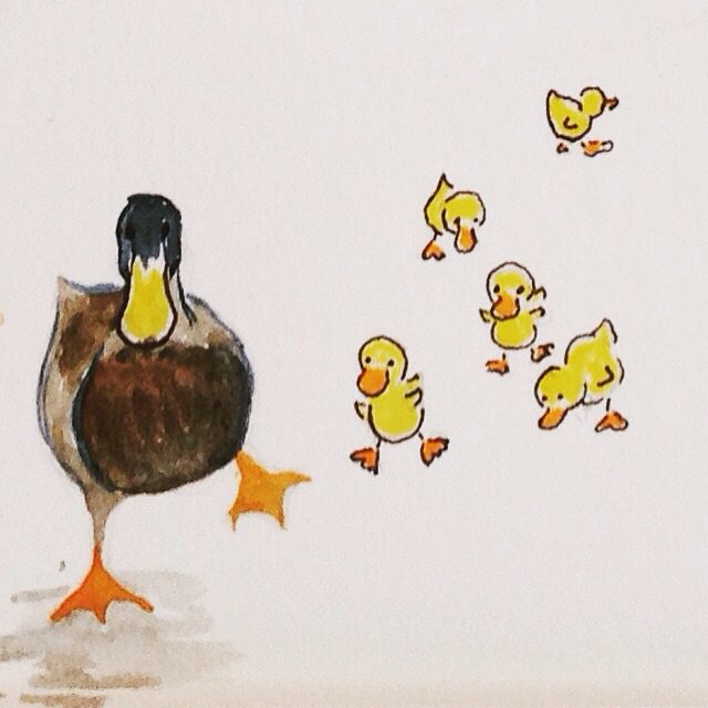 Nice weather for ducks! #ducks #art #animalart #England