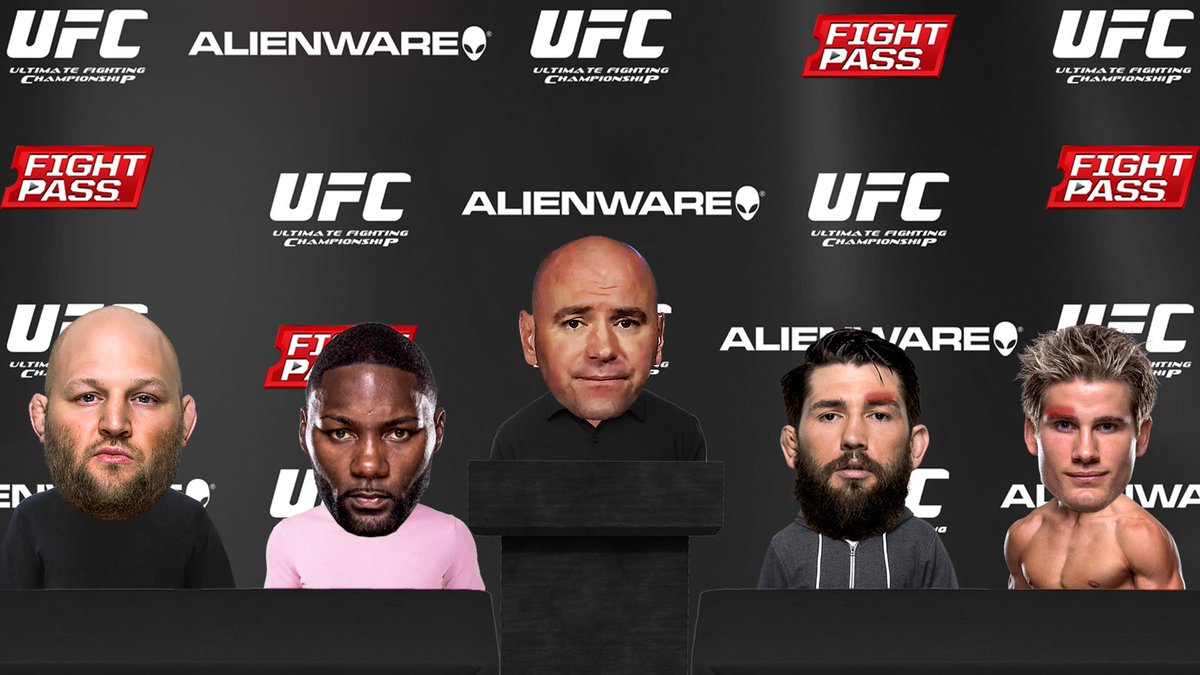 TommyToeHold's tweet photo. The Postmortem line up for #UFConFOX18 https://t.co/AWtTLyeFWa