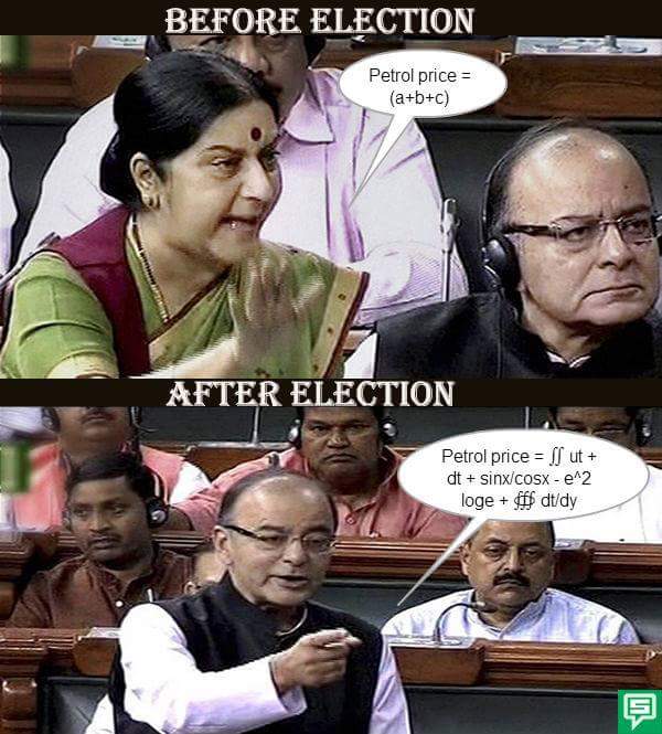 MeedasSahoo's tweet image. Double standard of BJP/Modi 
#ModiFuelLoot