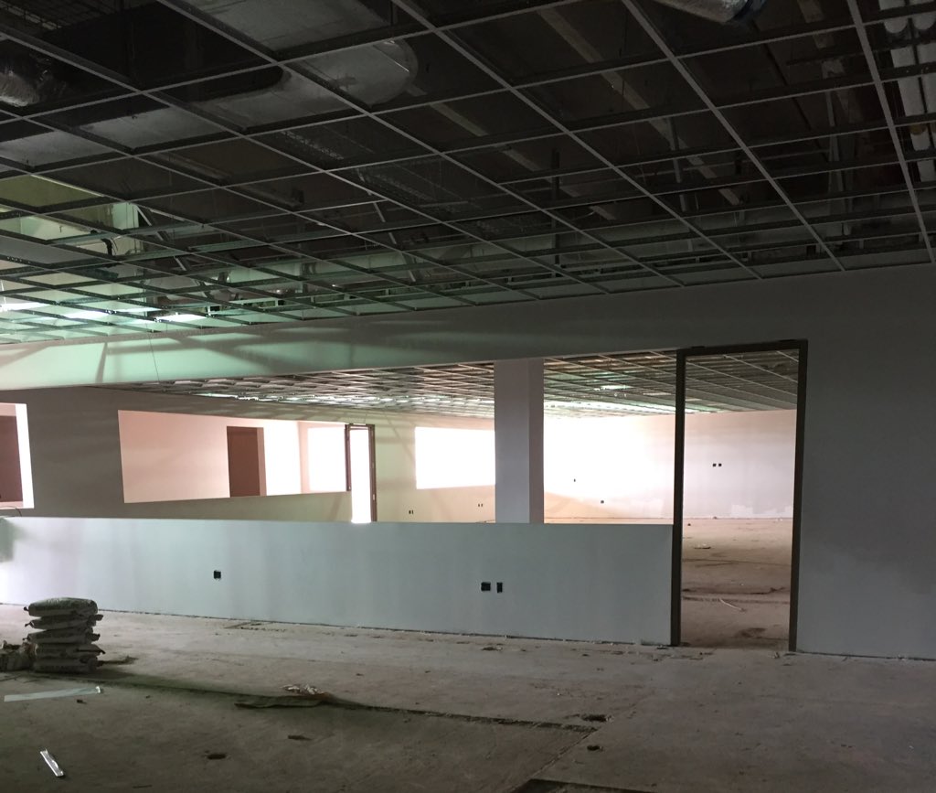 gluttscvtc's tweet photo. .@the6505 health careers program is first to have paint and ceiling grid. @MAplusArch @CMSWillowbrook https://t.co/gvFymXnxCg