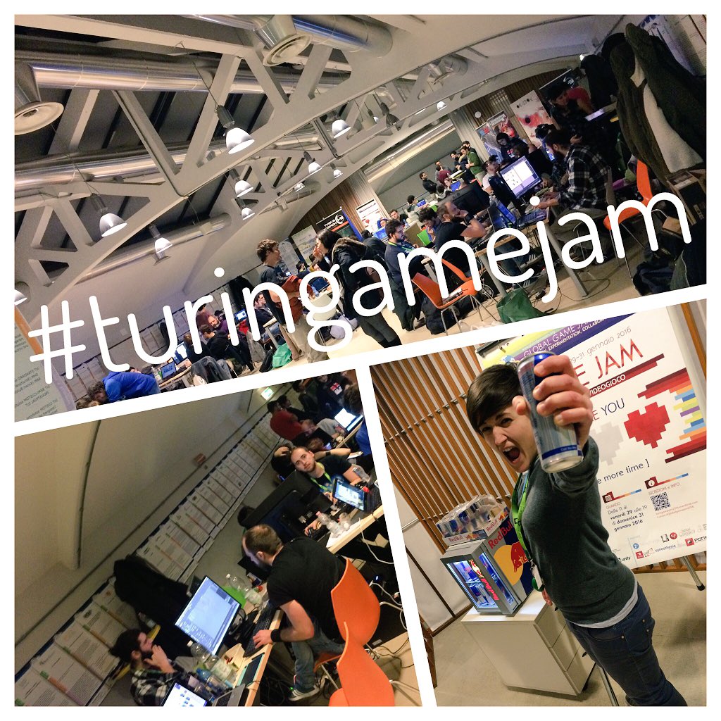 treatabit's tweet photo. 120 jammers. Energy drinks. 18 teams. 3 days of coding and designing.
#GGJ16 #turingamejam #gamedev #hackathon https://t.co/vLUGY0GwFf