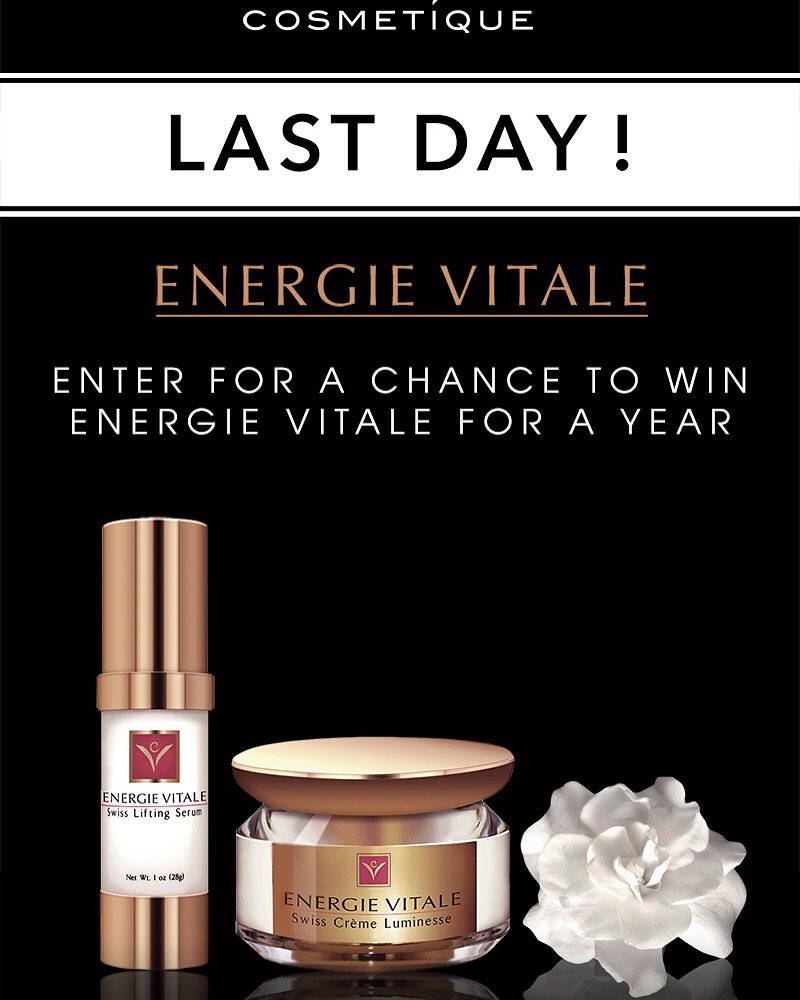 Last day to enter to win at Cosmetique.com !!!