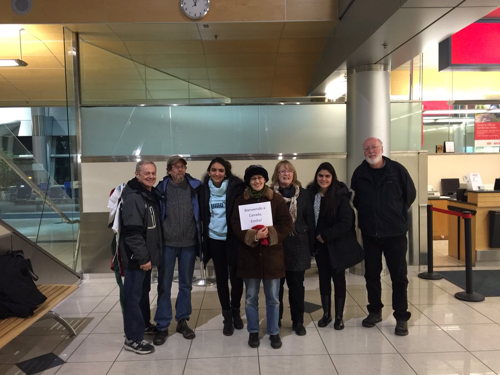 Camila &amp; Emilia arrived last night to welcoming host families and their coordinator. #NISEPCanada