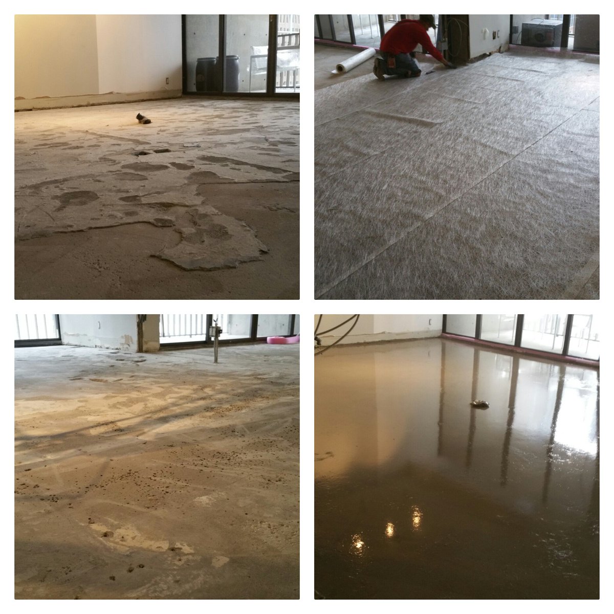 CraigH_CMPSP's tweet photo. Yes, we can fix that! CMP MediMat System in lieu of heavy demo/prep for cork mat and rubber tile installation. https://t.co/r37k9QIxW7
