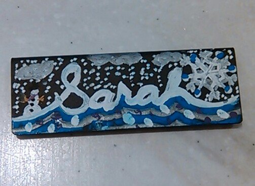 Sarahtonin____'s tweet photo. Since Arkansas apparently hates winter, I drew up a little snow storm for myself. #Barista #Starbucks #nametagart https://t.co/iMaNtSa9mD