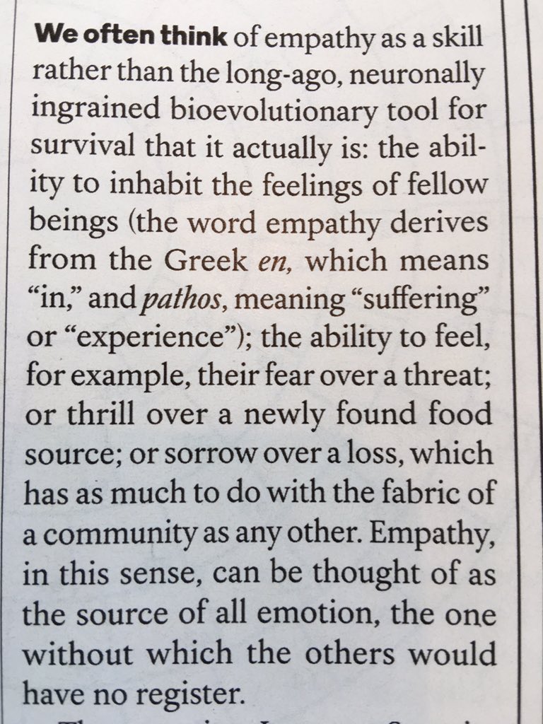 Rosie's tweet image. EMPATHY