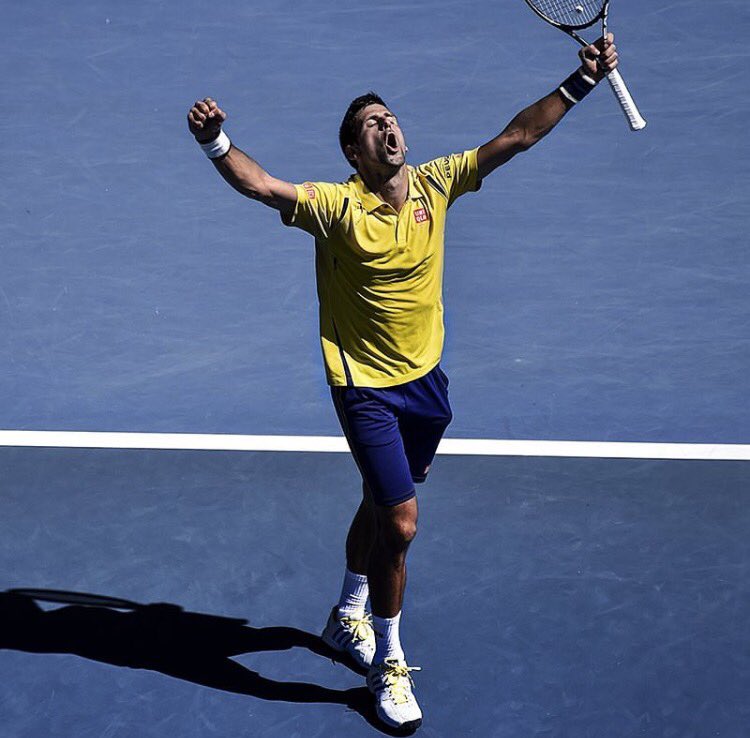 elmstennis's tweet photo. Congratulations @DjokerNole on another Grand Slam victory! #champion https://t.co/bYkrf8v0WY