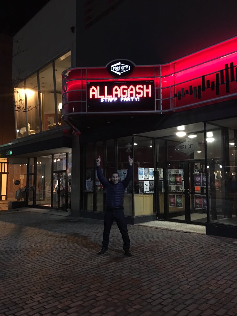 KDemergian's tweet photo. Thank you @AllagashBrewing and @allagashrob for a great staff party last night #marqueestyle https://t.co/ysqanKN5Z8