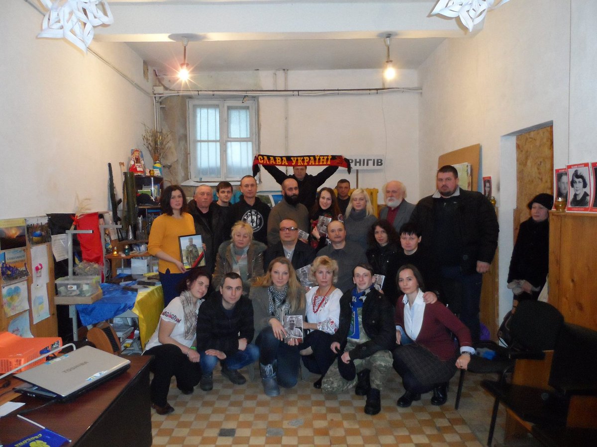 Після презентації збірки спогадів про свободівця, капітана ЗСУ Олексія Коновалова, який загинув на Сході України.