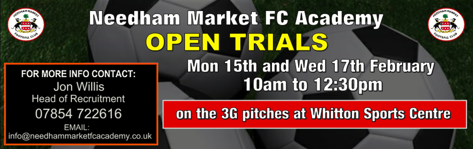NMAcademy1's tweet photo. @NMFCAcademy trials on Mon 15th and Wed 17th Feb on the 3G pitches at Whitton Sports Centre https://t.co/PksItIhFgn