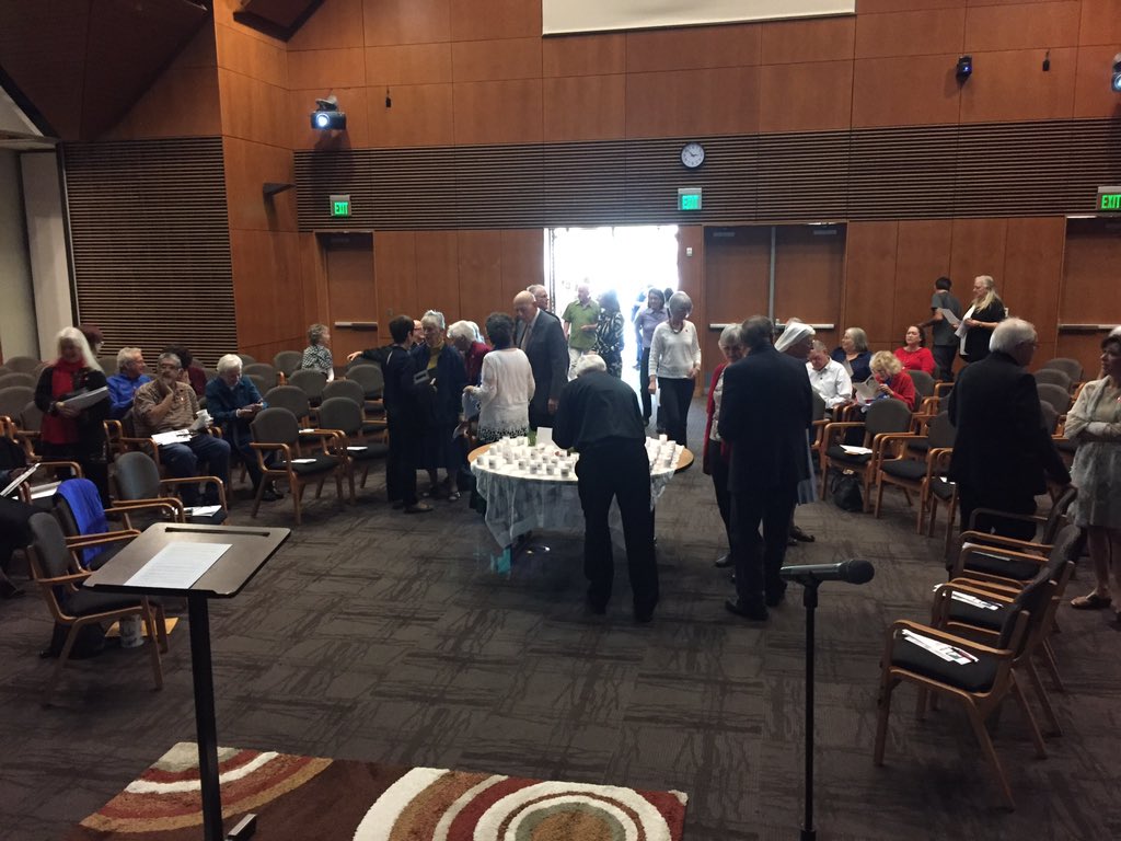 CompassionNET1's tweet photo. Gathering for our annual Blessing of the Peacemakers #compassionSA #peace @OblateSchool https://t.co/lPXLTaMoiL
