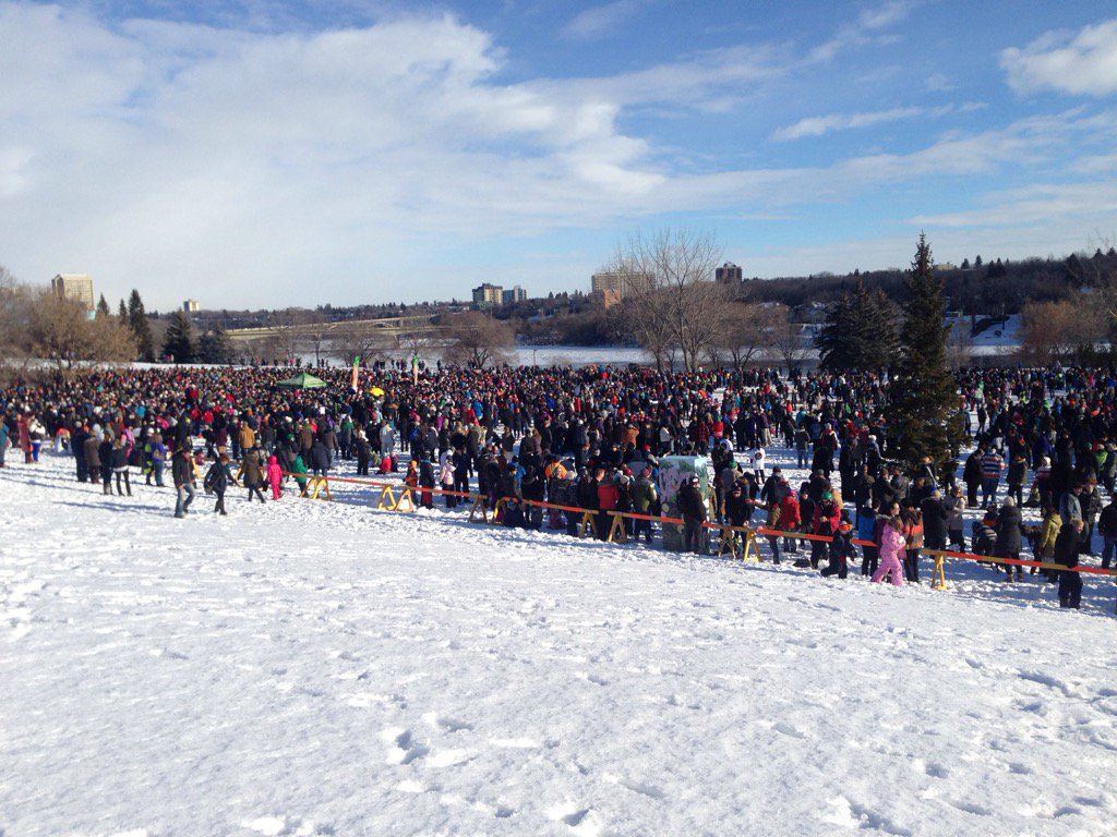 CTVJackie's tweet image. It's a beautiful day to break a @GWR in #yxe !! @GlobalSaskatoon