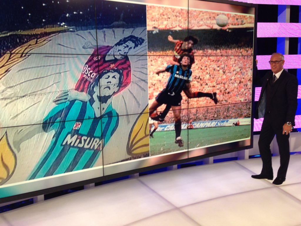 AndyKerrtv's tweet photo. Mark Hateley in the @beINSPORTS studio tonight. The Milan fans haven't forgotten his #MilanDerby winner back in 1984 https://t.co/ToyBcx6Lw3