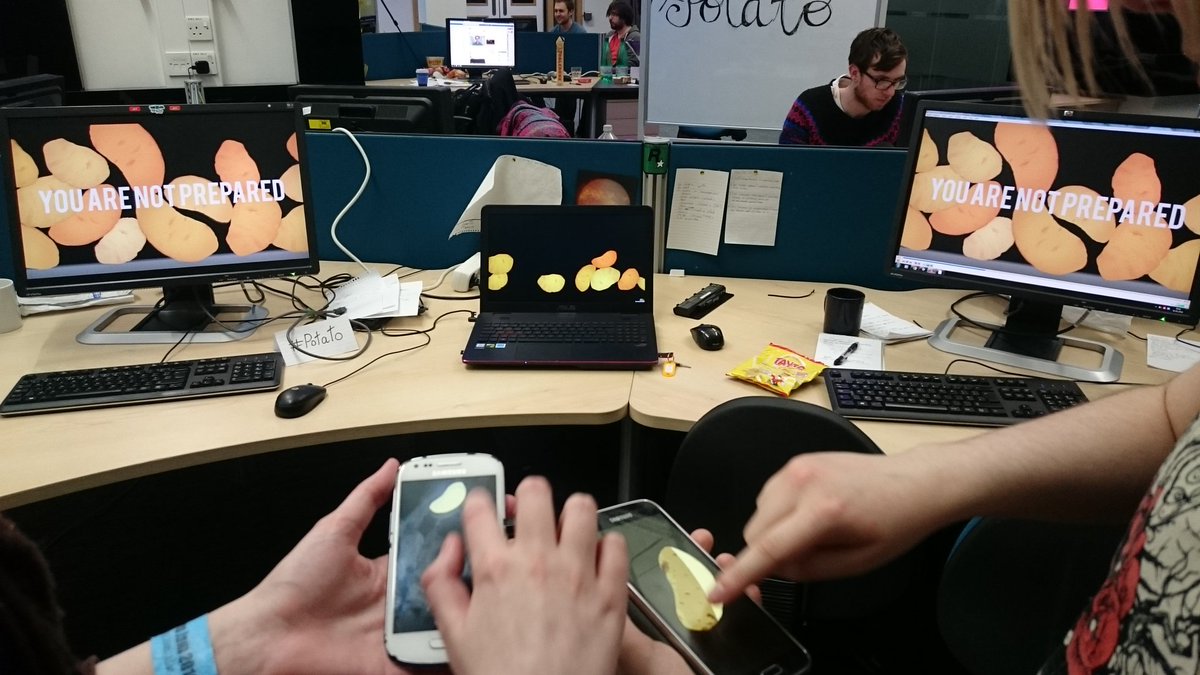 BeakyO's tweet photo. #potato in all it's glory #agljam https://t.co/j1HnGc44no