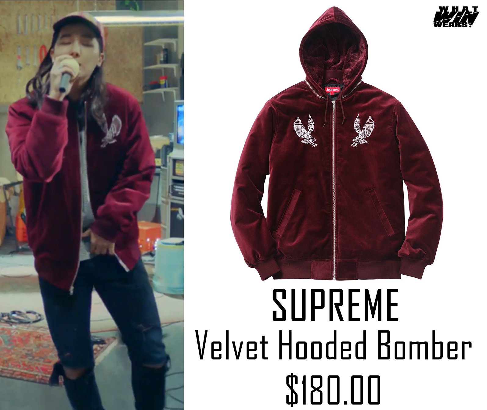 日本人気超絶の Supreme Velvet Hooded Bomber - スカジャン