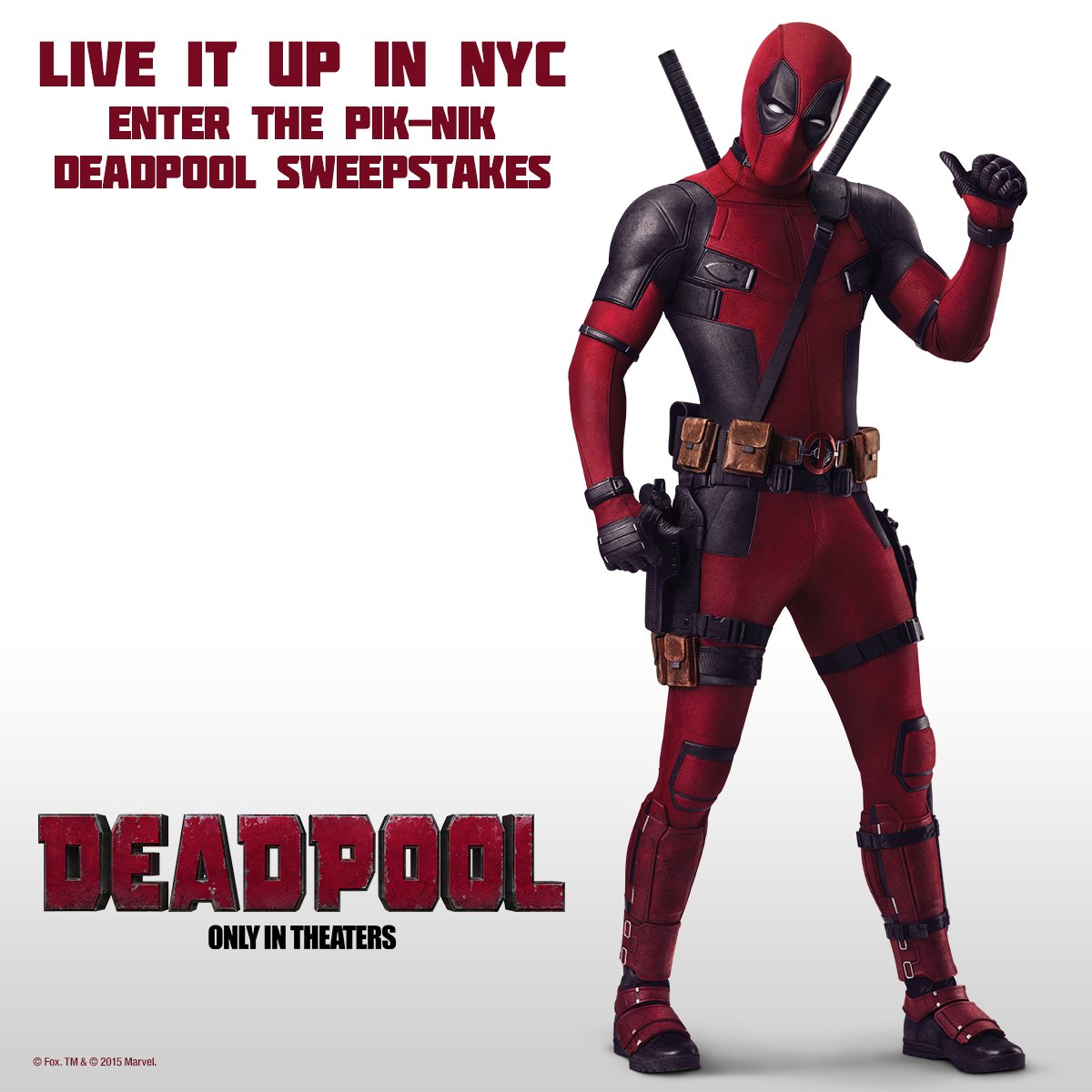 Pik-Nik’s giving you the full #Deadpool experience. Play to win here: buff.ly/1m6BCf0