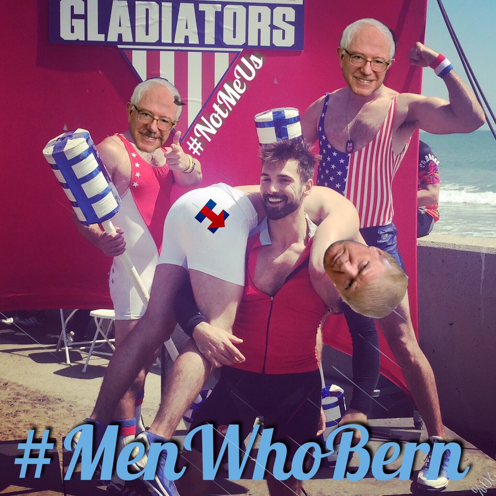 WeHo_Fit's tweet photo. Got him for you @BernieSanders #NotMeUs #menwhobern #themenwhobern #feelthebern https://t.co/XOh0FToG0e