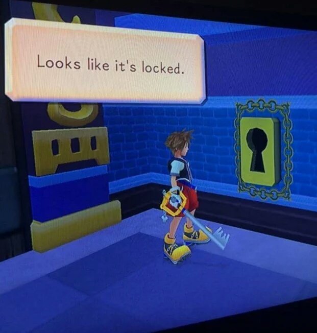 KeyHoleMaster's tweet image. "And where in the hell am I gonna find a key?! Oh.."