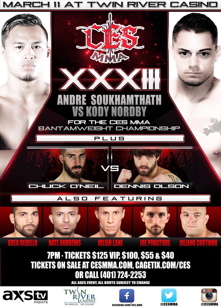 JulianLaneMMA's tweet photo. March.11 don't miss this stacked @CESMMA main card live with on @AXSTVFights #LetMeBangBro #TeamLane #MakingAcomback https://t.co/kOBMomsbJe