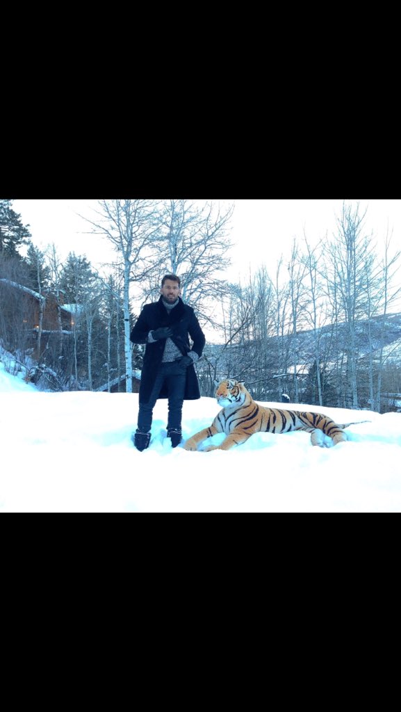 FEDERICODIAZZ's tweet photo. One week ago!  en #Vail con un compañero algo especial y de caracter delicado cuando tiene hambre 😆🐯📸 https://t.co/N0pa08SiNz
