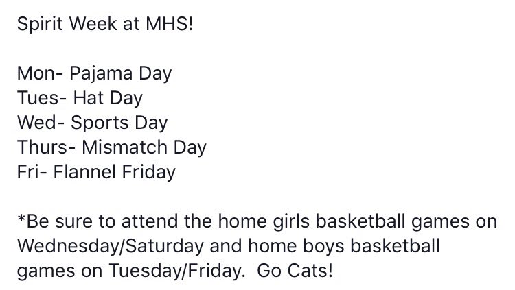 MayfieldSpirit's tweet image. DONT FORGET ABOUT SPIRIT WEEK‼️