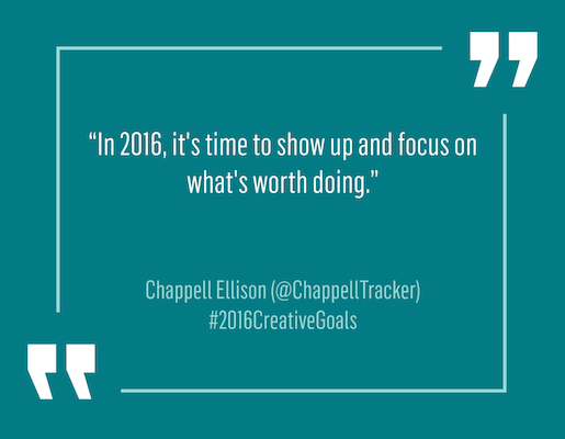 KickstarterTips's tweet photo. .@ChappellTracker &amp; other creatives share #2016CreativeGoals w/ @howbrand. What are yours? https://t.co/SIKZFmpxbS https://t.co/pe04RNK7yI