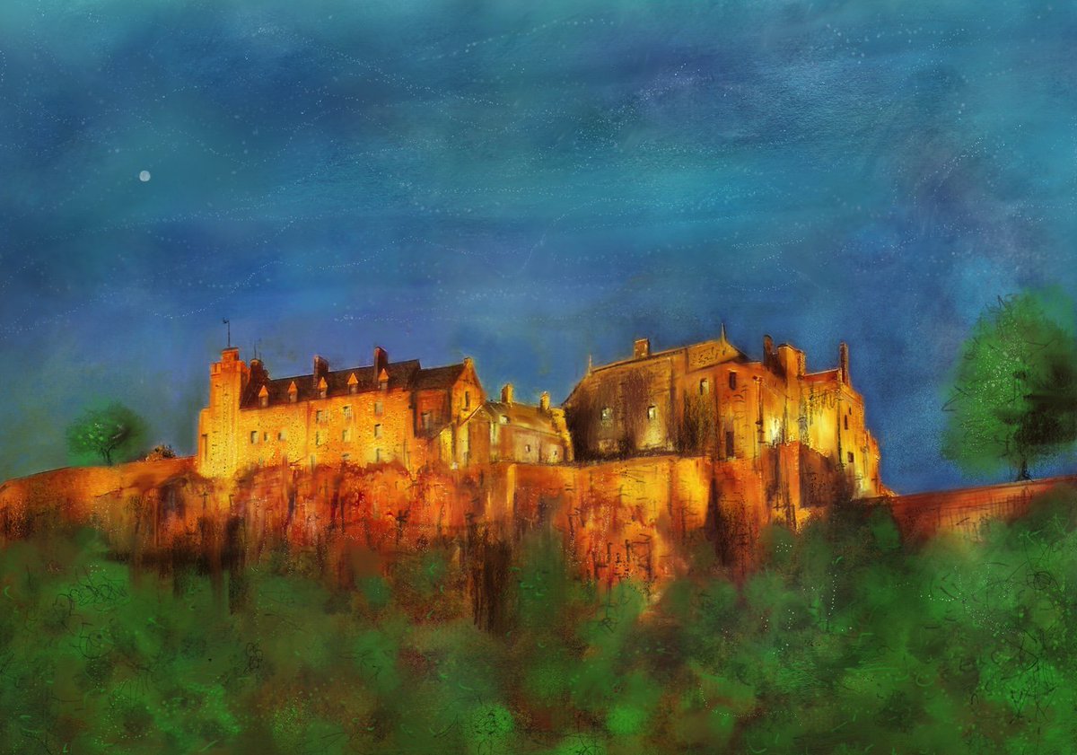 kevinhunterART's tweet image. 'Stirling Castle Summer's Eve' @welovehistory @stirlingcastle @ScotlandInMini #stirlingcastle #historicscotland