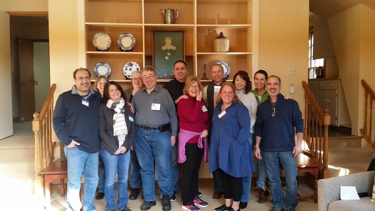 RDBassette's tweet photo. CT-North Winter Retreat: Post-prandial and ready to seminar!  Intense commitment to the Hyde process. #hydefamily https://t.co/HBEa2eT9li