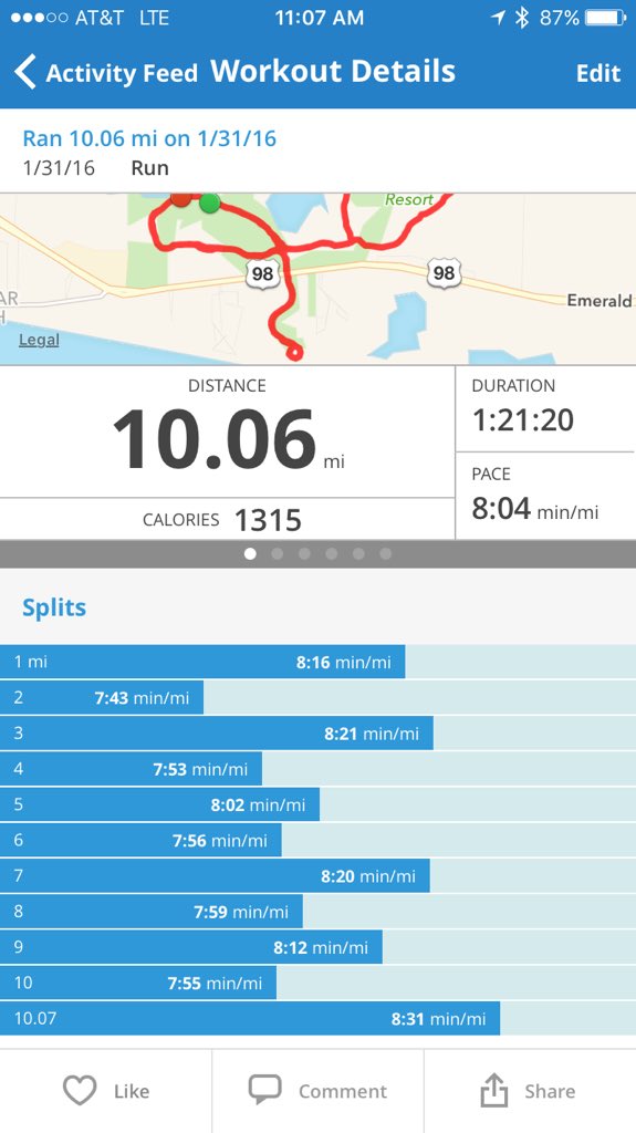 TrainLocally's tweet photo. Testing out the @MapMyRun app this morning. Nice switch from the normal @Strava. Distance tracking seemed to be 👌🏻 https://t.co/1hZ7AGmAs1