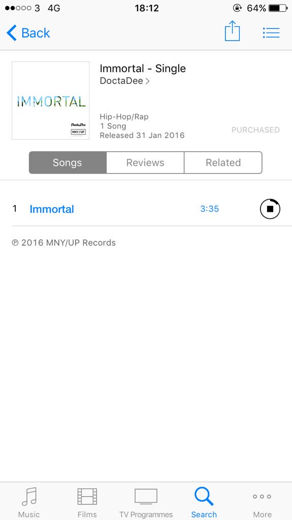 shanELnuge's tweet image. #Ahhh I'm gassed finally you can buy my homie @DoctaDee's new single 'IMMORTAL' on iTunes now #MNYUP 🙌🏾🎉😎 #CopThat!