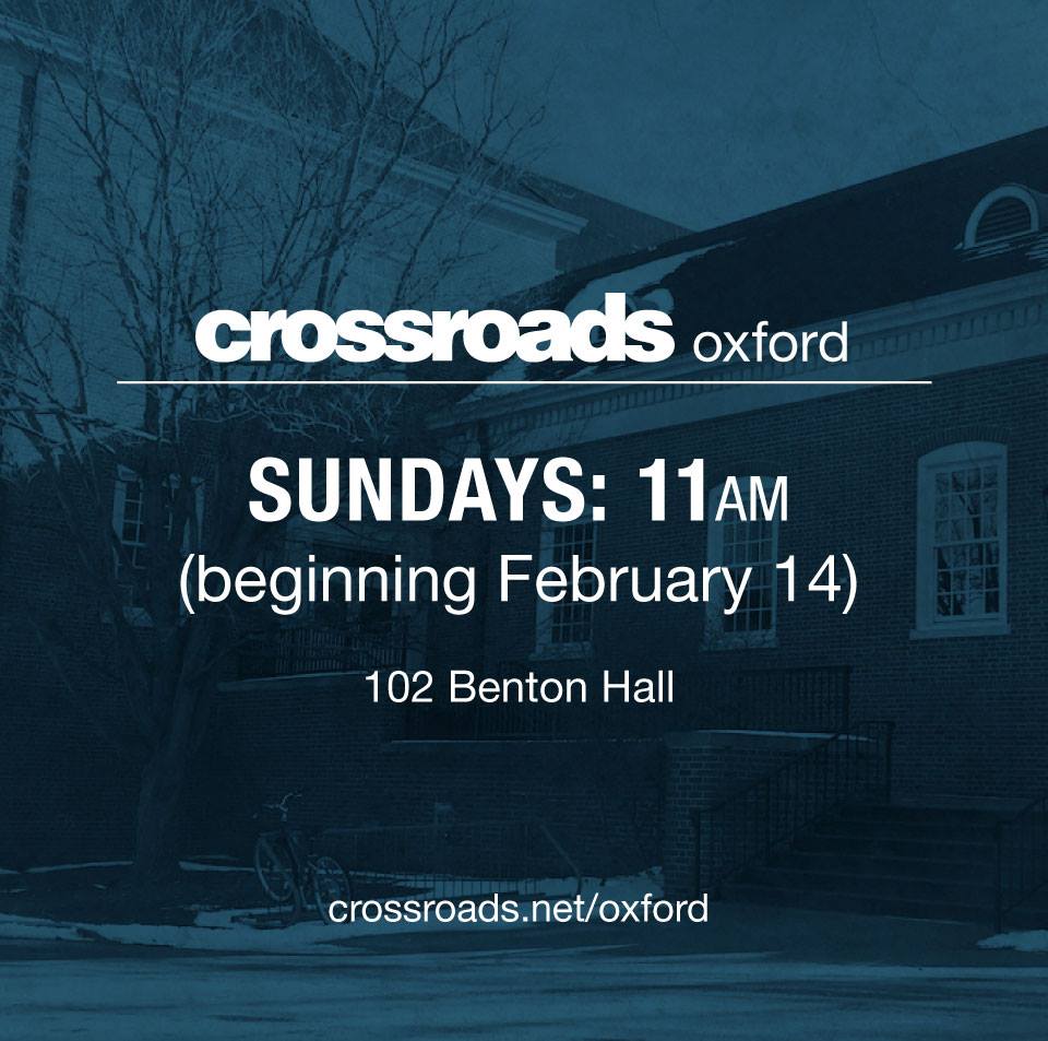 crsrdschurch's tweet photo. Did you hear? Crossroads' newest site is OXFORD! Bagel and Deli, anyone? https://t.co/hUvTiWWfiW #crdsoxford https://t.co/i0wYf26zbx