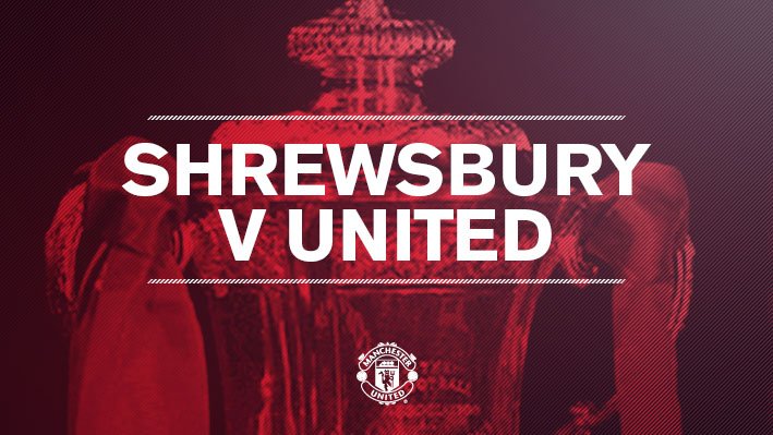 ManUtd's tweet photo. FA CUP: We'll play Shrewsbury Town away in the fifth round. Tie to be played between 19 and 22 Feb. #mufc https://t.co/TYRK8H7sf6