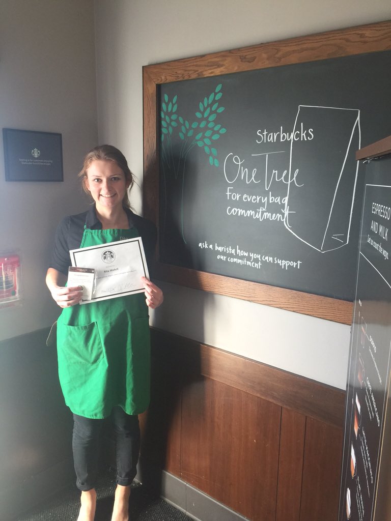 AJ_SBUX's tweet photo. Store 13631 Patchogue, Waverly's newest Partner of the Quarter! Great job Rita!! #nymstrong#tobeapartner @Starbucks https://t.co/uGWQK48OmF