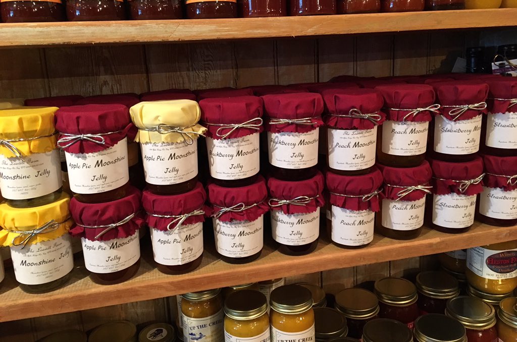 ShopWV's tweet image. You can now find all varieties of Leavitt Farm Moonshine Jelly at Heston Farm Winery in Fairmont.