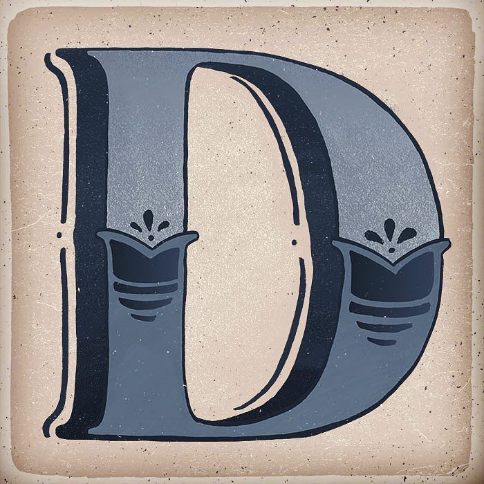 Druthersco's tweet image. By hellosweetiedesign Warming up with the letter D today! Using a warm winter pallet from #designseeds with some ad…