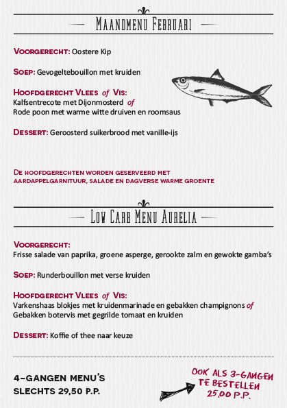 nieuwe maandmenu van februari