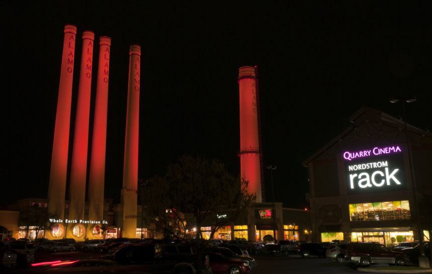 artcavazos1's tweet photo. @KatieWeather iconic smokestacks at Alamo Quarry Market will be illuminated #RED nights for #GoRedSA Feb 1 - 11th. https://t.co/liJCa1596e