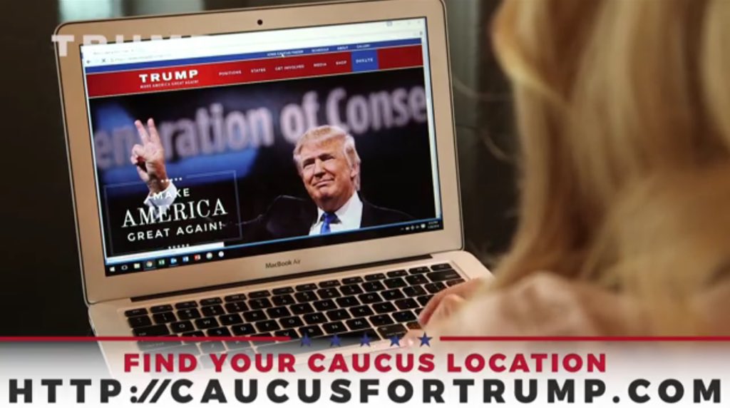 realDonaldTrump's tweet image. Watch @IvankaTrump show you how easy it is to #CaucusForTrump in Iowa! #IACaucus Video: facebook.com/DonaldTrump/vi…