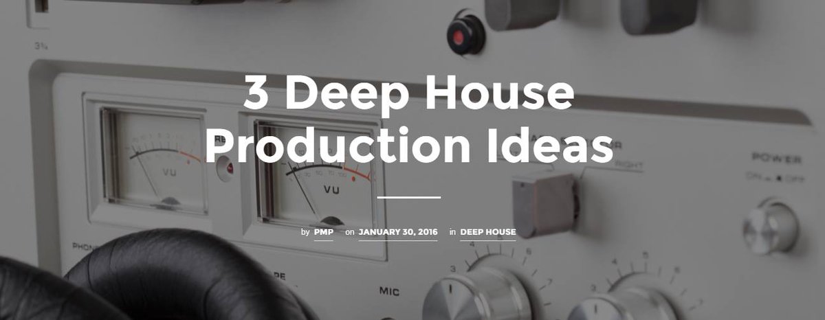 musicxtutorials's tweet image. Producing 3 Deep House Tracks in Ableton Live - Tutorial 
promusicproducers.com/3-deep-house-p…