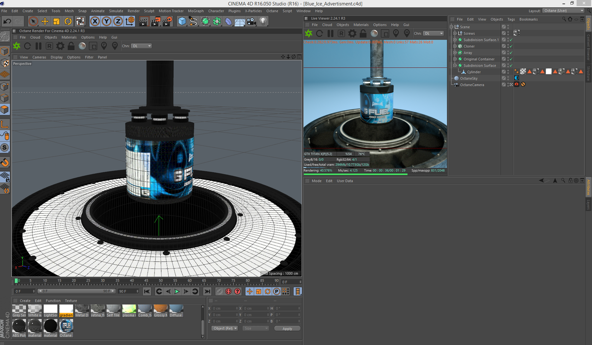 The one and only W.I.P. post for my next Blue Ice Advertisment for <a href="/GFuelEnergy/">G FUEL®</a> <a href="/GammaLabs/">Gamma Labs®</a>